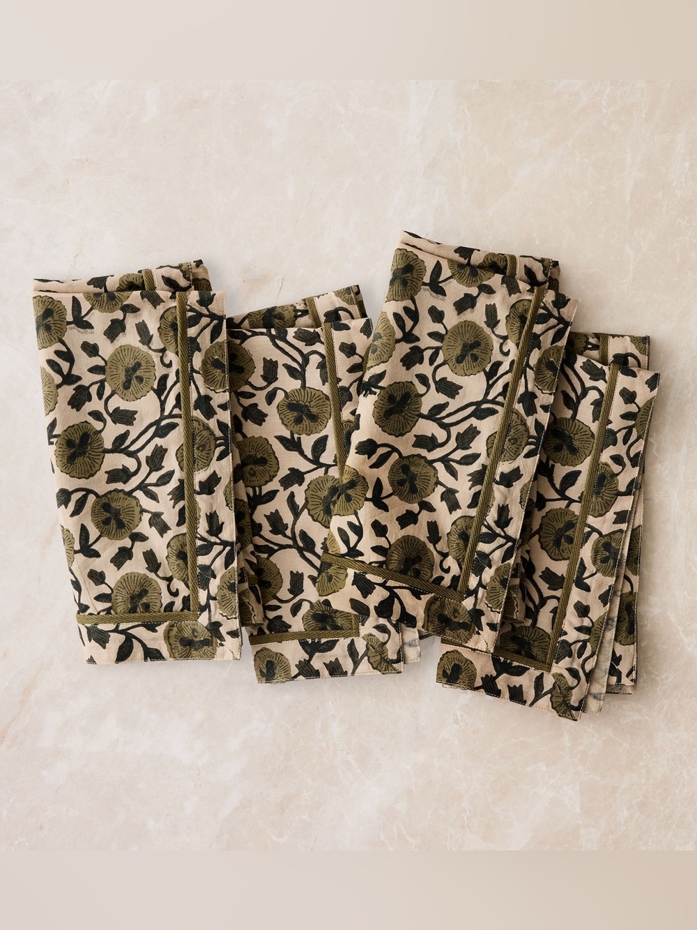 West Elm Laney Floral Napkin Set